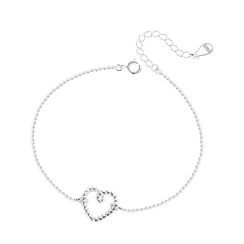 S925 Silberarmband Damen Herzchen