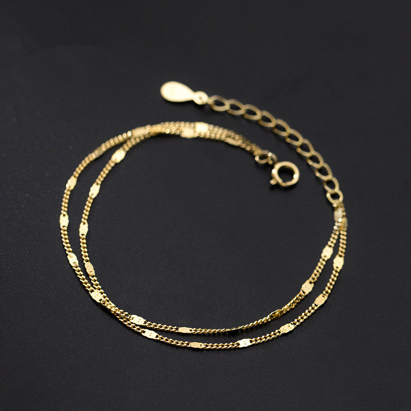 S925 Silber doppeltes Armband Damen