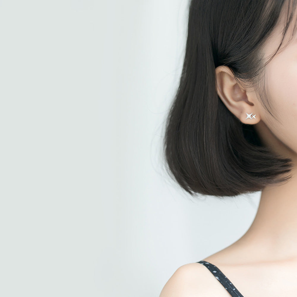 Ohrstecker aus 925 Silber im Sternen Design