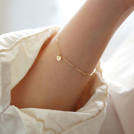 Armband Herz Gravur Anhänger