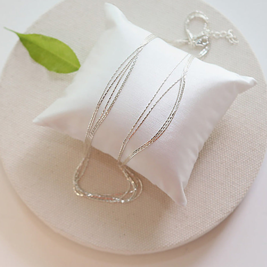 Damen mehrreihiges Armband Silber